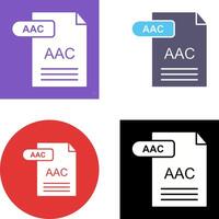 aac icono diseño vector