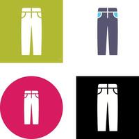 Men's Pants Icon Design vector