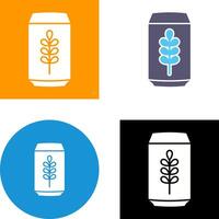 cerveza lata icono diseño vector