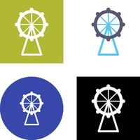 Ferris Wheel Icon Design vector