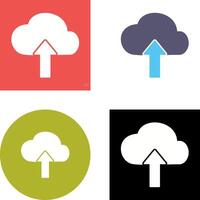 Upload to Cloud Icon Design vector