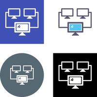 Connected Systems Icon Design vector