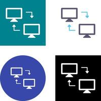 Sharing Systems Icon Design vector