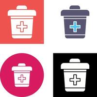 Dustbin Icon Design vector