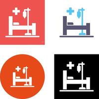 Bed Icon Design vector