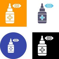 Eye Drop Icon Design vector