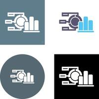 diseño de icono de gráfico circular vector