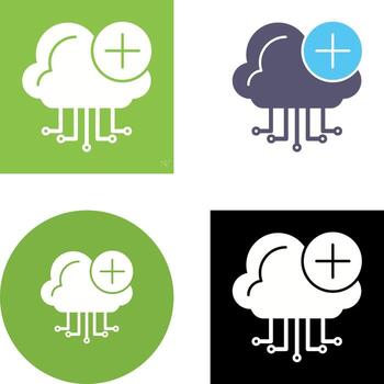 Cloud Computing Icon Design vector