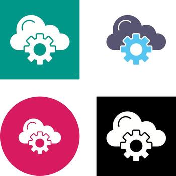 Cloud Computing Icon Design vector