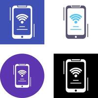 Wifi Signal Icon Design vector