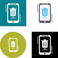 Delete Icon Design vector