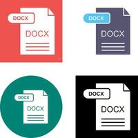 DOCX Icon Design vector