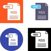 diseño de icono de rss vector