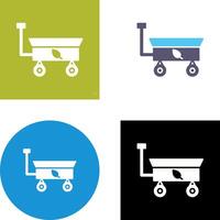 Garden Cart Icon Design vector