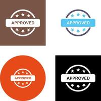 Approved Icon Design vector