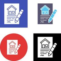 Contract Icon Design vector