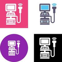 Ultrasound Machine Icon Design vector