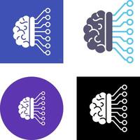 Machine Learning Icon Design vector