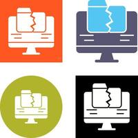 Data Loss Icon Design vector