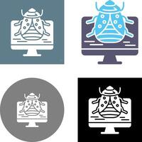 Malware Icon Design vector