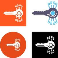 Key Code Icon Design vector