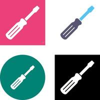 Screw driver Icon Design vector