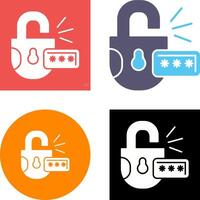 Unlock Icon Design vector
