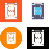 Ssd Icon Design vector