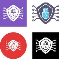 Cyber Security Icon Design vector