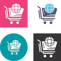 World Shopping Icon Design vector