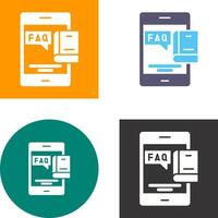 Faq Icon Design vector