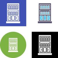 Book Shelf Icon Design vector