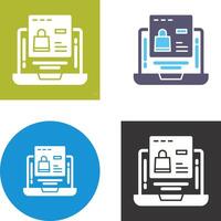 Online Shopping Icon Design vector