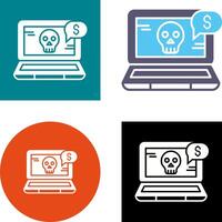 Online Fraud Icon Design vector