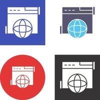 Browser Icon Design vector