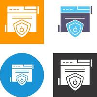 Web Security Icon Design vector
