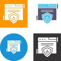 web seguridad icono diseño vector