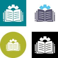 diseño de icono de libro abierto vector