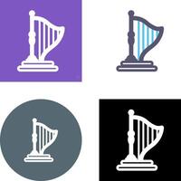 Harp Icon Design vector