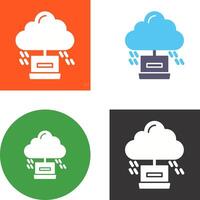 Cloud Computing Icon Design vector