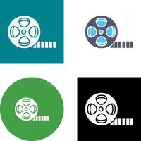 película carrete icono diseño vector