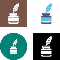 Inkwell Icon Design vector