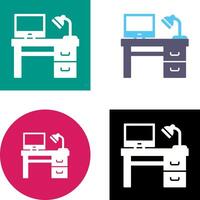 Desk Icon Design vector