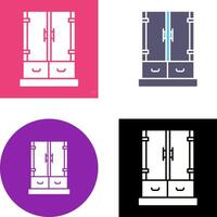 Cabinet Drawer Icon Design vector