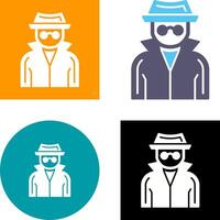 Spy Icon Design vector