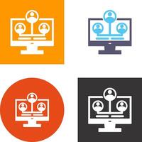 Network Icon Design vector