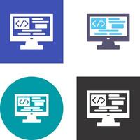 Coding Icon Design vector