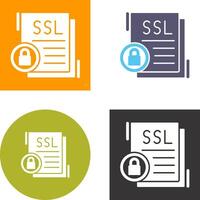 diseño de icono ssl vector