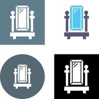 piso espejo icono diseño vector