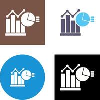 Bar Chart Icon Design vector